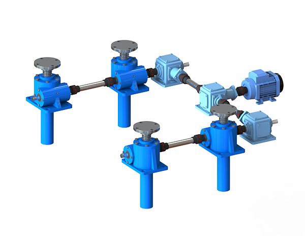 四台联动丝杆升降台